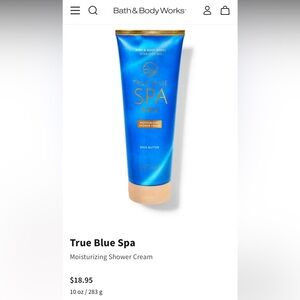 Bath & Body Works True Blue Spa Moisturizing Shower Cream